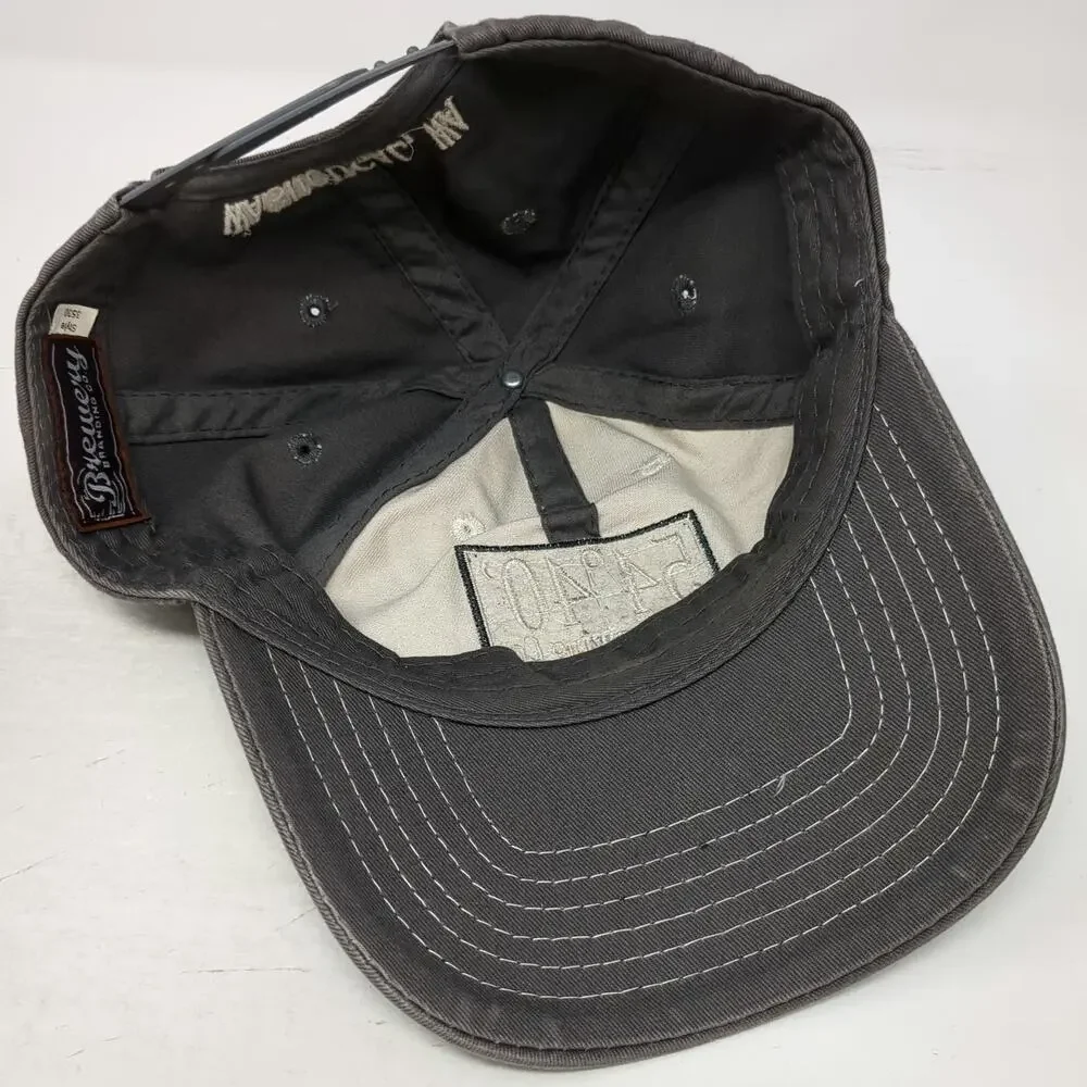 Brewery Branding Co Snapback Hat Gray One Size Two Tone Washougal WA Craft Beer